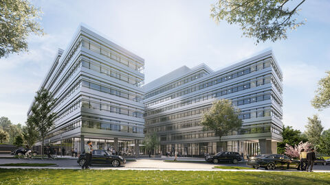 Finanzamt Wiesbaden Neubau des Finanzamtes Wiesbaden in der Abraham-Lincoln-Allee